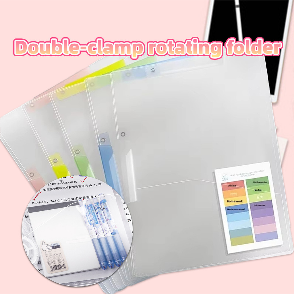5PCS/Bag Map plastik bening File Folder Penawaran Dokumen Report Cover Keeper Clear A3/A4