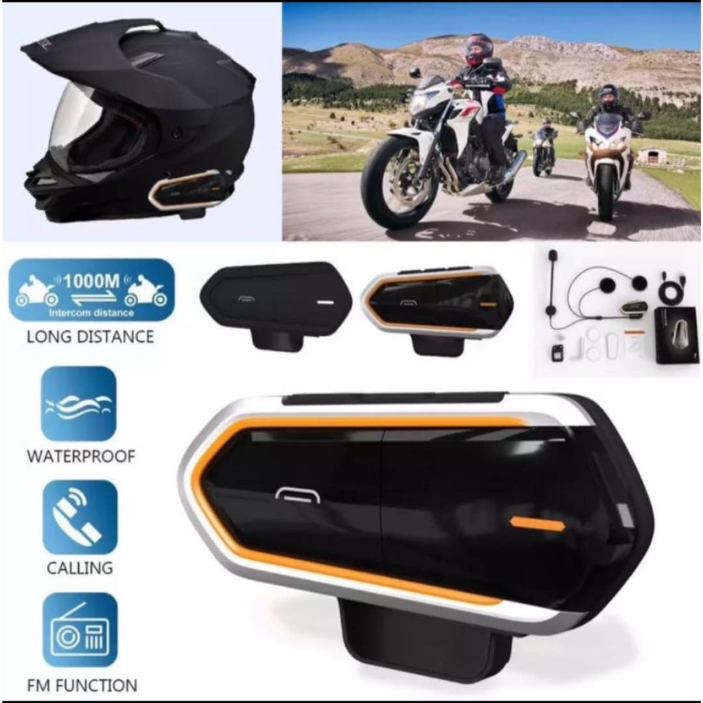 INTERCOM BLUETOOTH HELM / INTERCOM HELM / HEADSET HELM / INTERCOM Be6