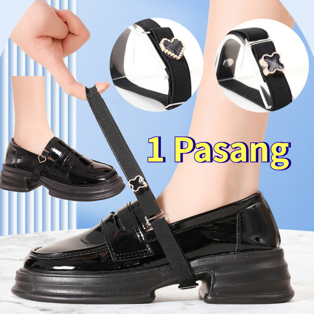1 Pasang Tali Heels Pergelangan Tali Heels Pengganti Heels Tali Belakang Tali Sepatu Heels High Taly