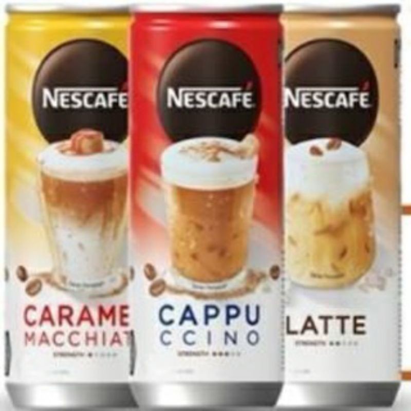 

Nescafe Kaleng 220ml Cappucino, Caramel Macchiato, Latte - AMY