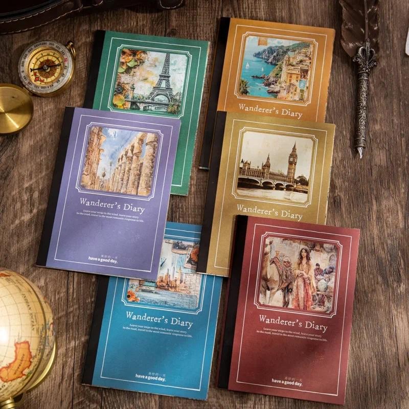 

30Pieces London Scenery Retro Material Paper Travel Walking Notebooks Handbook Collage Writing Pads Wanderer's Diary Notes