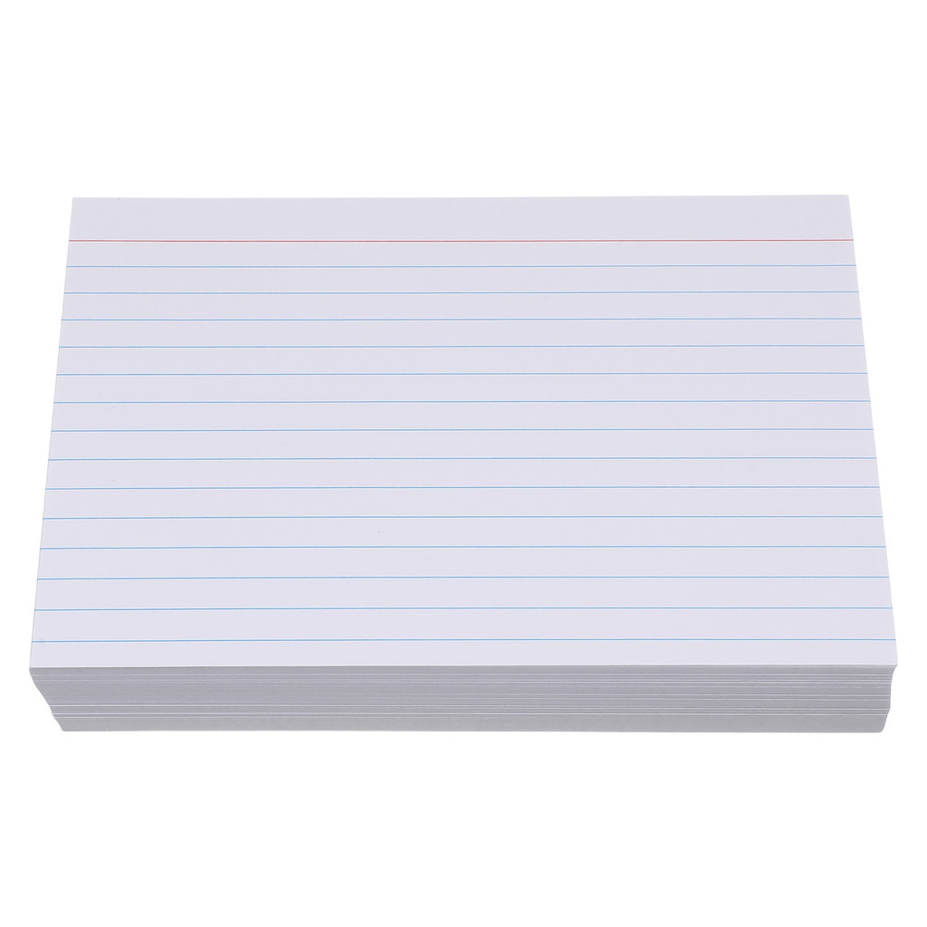 

200pcs Index Card Notepad Blank Back Lined Flashcards For Studying Portable Memo Paper Pads Smooth Writing Heavy Note Cards