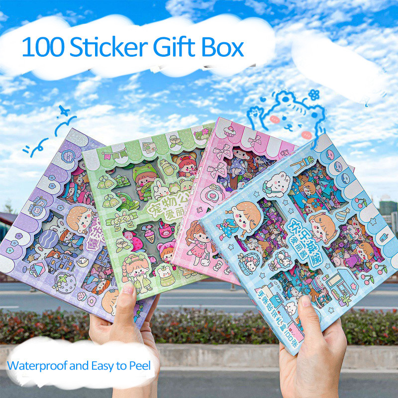 

25 /100 Lembar Stiker Motif Kartun Luar Angkasa Anti Air Untuk Dekorasi DIY