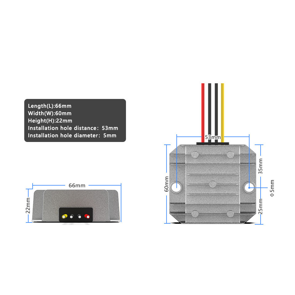 Power Converter DC 8-35V 12V 24V To 5V 12V 5A 10A 120W Transformer Buck Regulator Voltage Step Down 