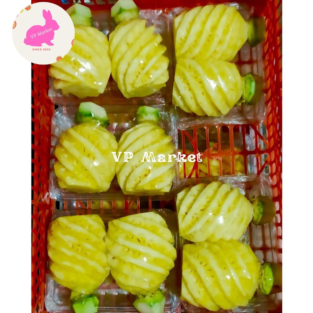 

Nanas Madu Kupas Fresh | Buah Nanas Madu | Pack Isi 2pcs