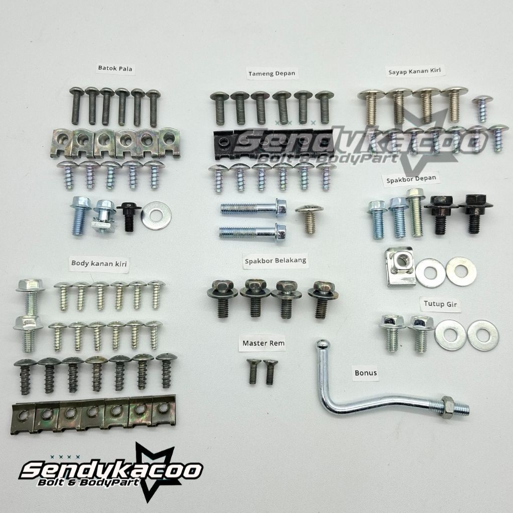 baut revo lama full set / Baut Body Revo 110 Lama