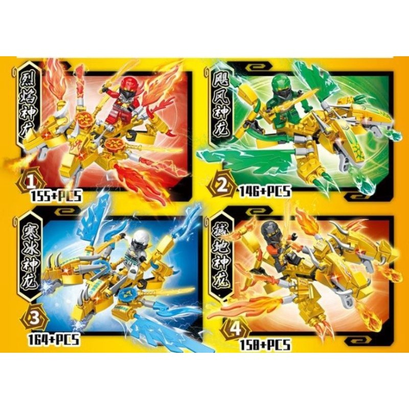 CIKAYOSASHOP mainan balok ninjago ninja naga dragon 2 kepala LW1035