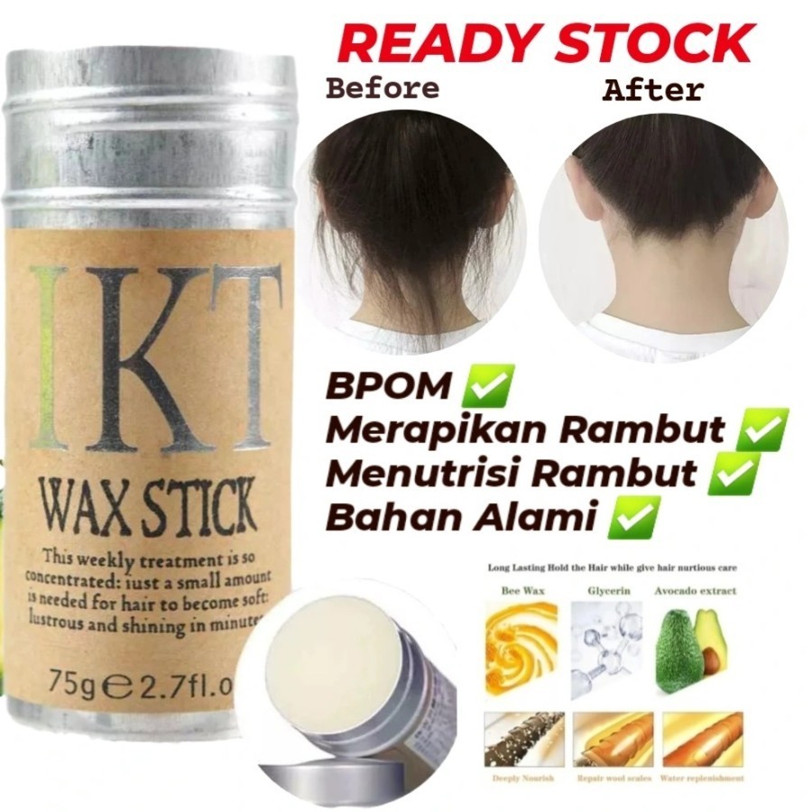 HAIR WAX STICK IKT WAX STICK RAMBUT PERAPIH RAMBUT FREE SISIR SAKU