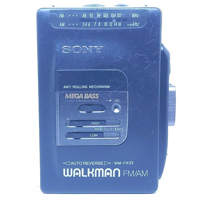 walkman Sony WM-FX33 tape player kaset pita radio fm am portable