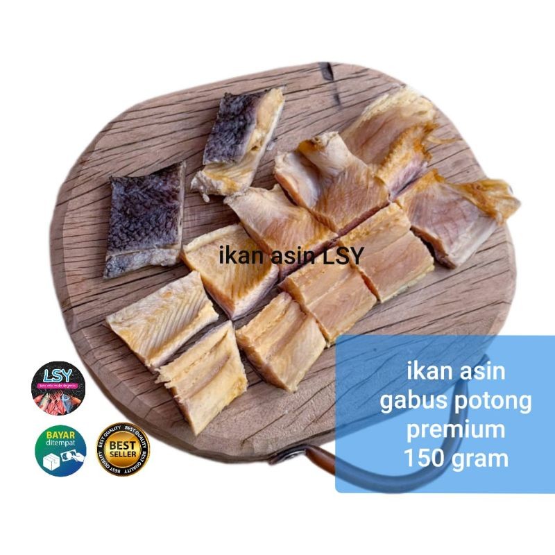 

ikan asin gabus daging potong premium 150gram