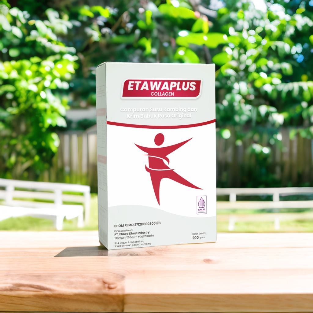 

ETAWAPLUS COLLAGEN - Susu Bubuk Kambing Etawa dan Collagen Alami Atasi Masalah Pernafasan dan Nyeri Sendi Halal BPOM