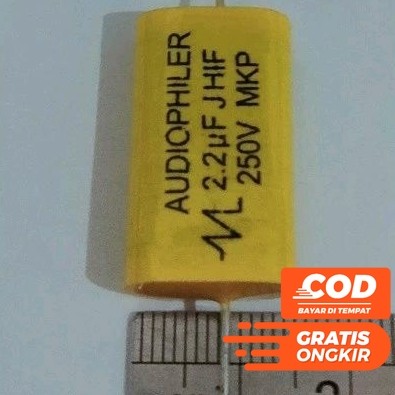 KAPASITOR MKP AUDIOPHILER AUDIO PHILER 2.2UF 2.2 UF 2,2uf 250V 250 VOLT KUALITAS BAGUS