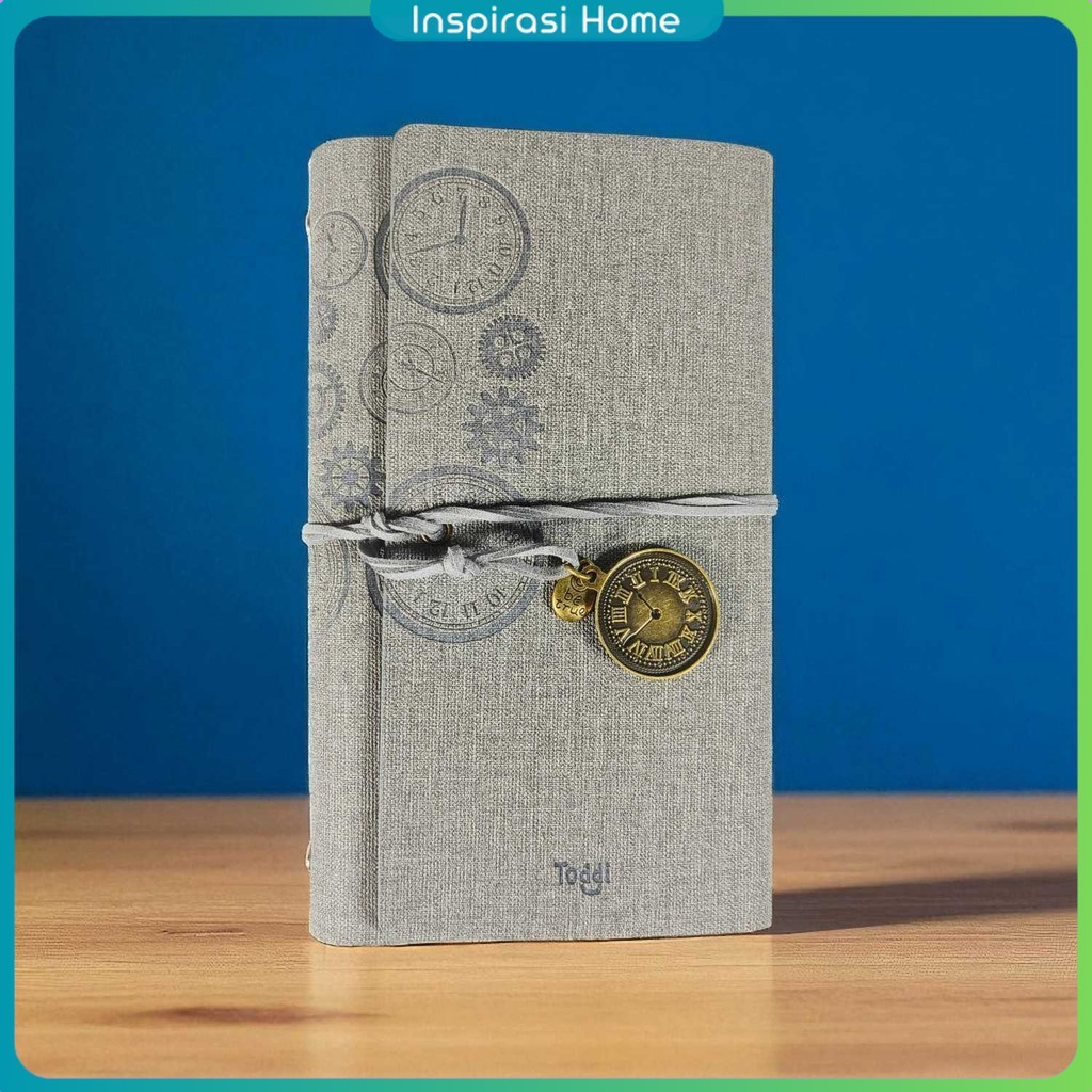 

Toddi Buku Jurnal Binder Leather Notebook A6 160 Page Grid Blank Line - T680