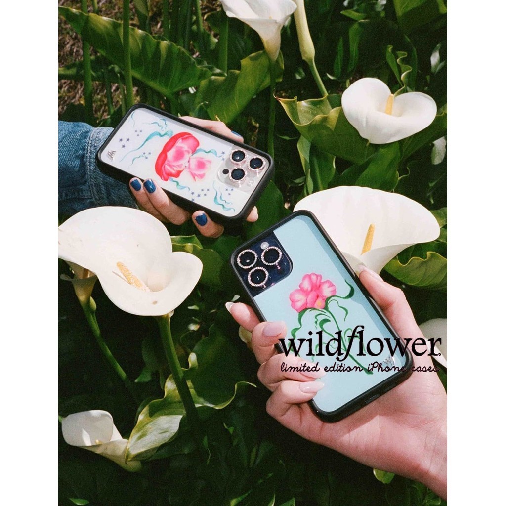 JUJI Wildflower Cases Tulip Baby Case For IPhone 11 12 13 14 15 16 15 Pro Max | White Trendy Flower 