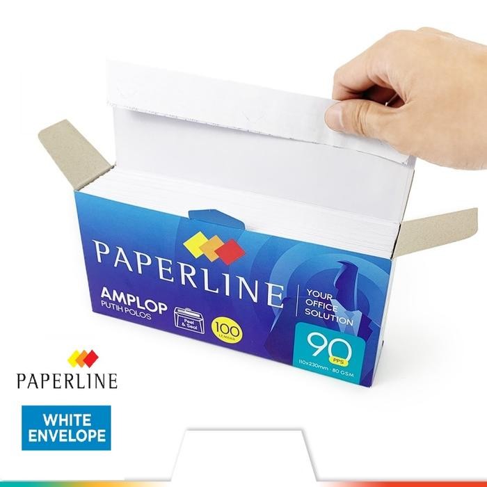 

Amplop Putih Paperline 90 PPS Uk. 110 x 230 mm by Fajar SA