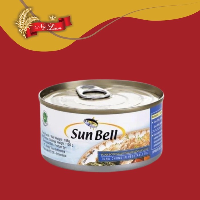 

SUN BELL Tuna Chunk in Vegetable Oil / Ikan Tuna Potong 185 gram