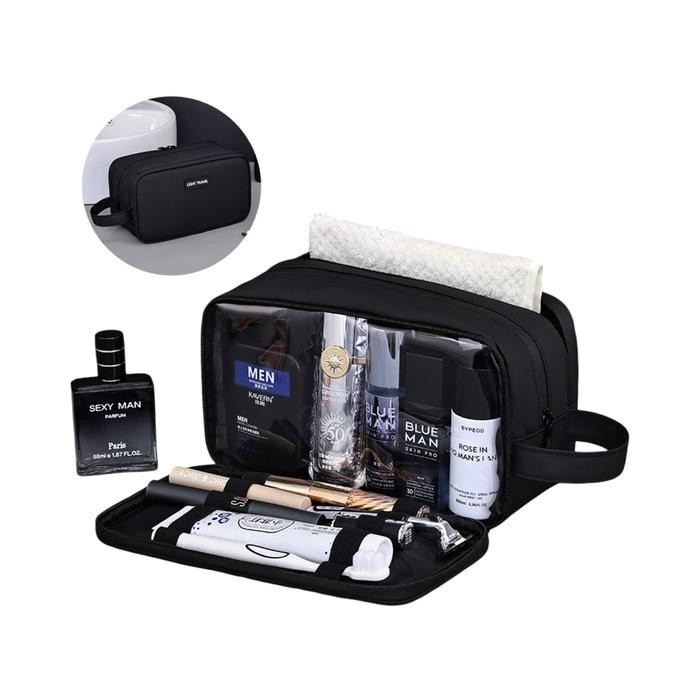 Tas Tempat Sabun - Tas Alat Mandi Travelling - Hitam