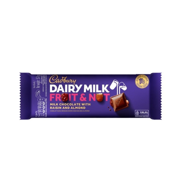 

CADBURY FRUIT&NUT 57 GR