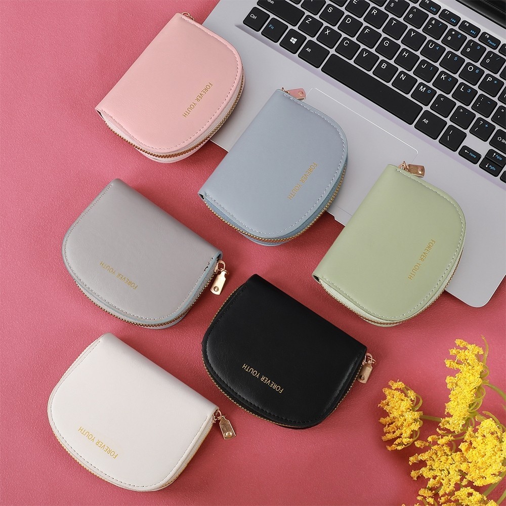 Vbras - DOMPET KARTU AC29 DOMPET WANITA CARD HOLDER 11 SLOT MODEL SETENGAH LINGKARAN WALLET TAS DOMP