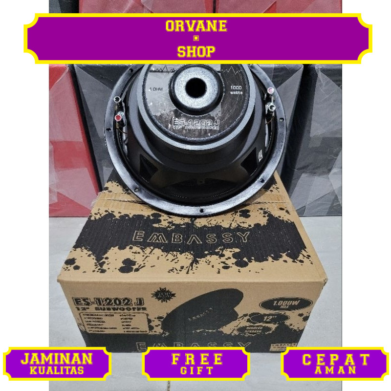 Subwoofer Embassy ES-1202J Double Coil 12 Inch