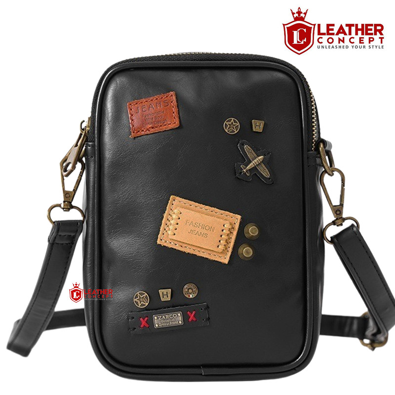 Prime Leather Tas Selempang Pria Kulit Tas Kulit Pria Kecil Tas Jalan Pria