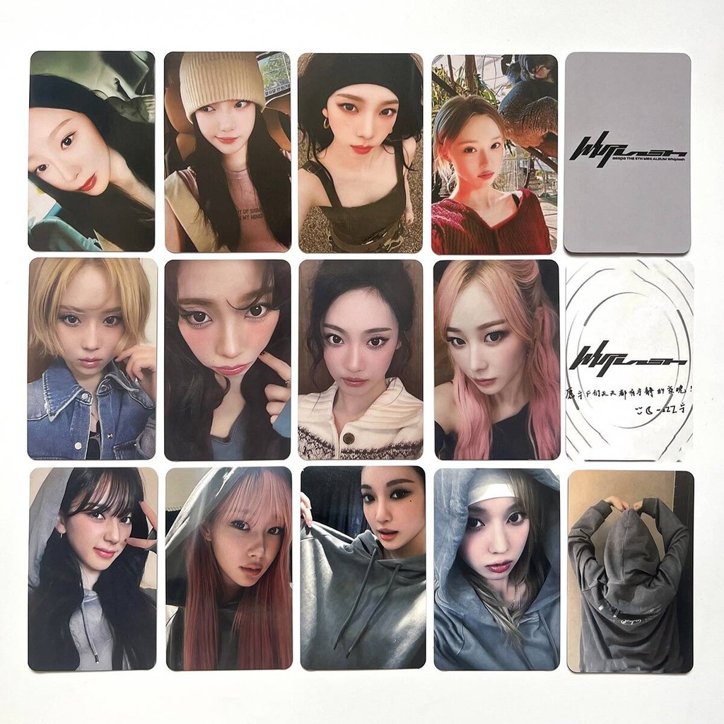 KPOP GISELLE KARINA Starlight Card Whiplash Album Double-sided Bright Film WINTER NINGNING Hoodie Kt