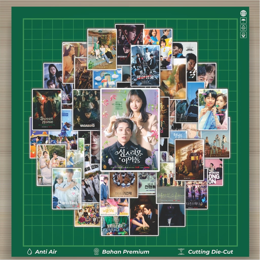 HOT 50 PCS STIKER Stiker Kdrama Drama Korea Poster Stiker Fashion Cars Decal Dingin Kartu Album Cust