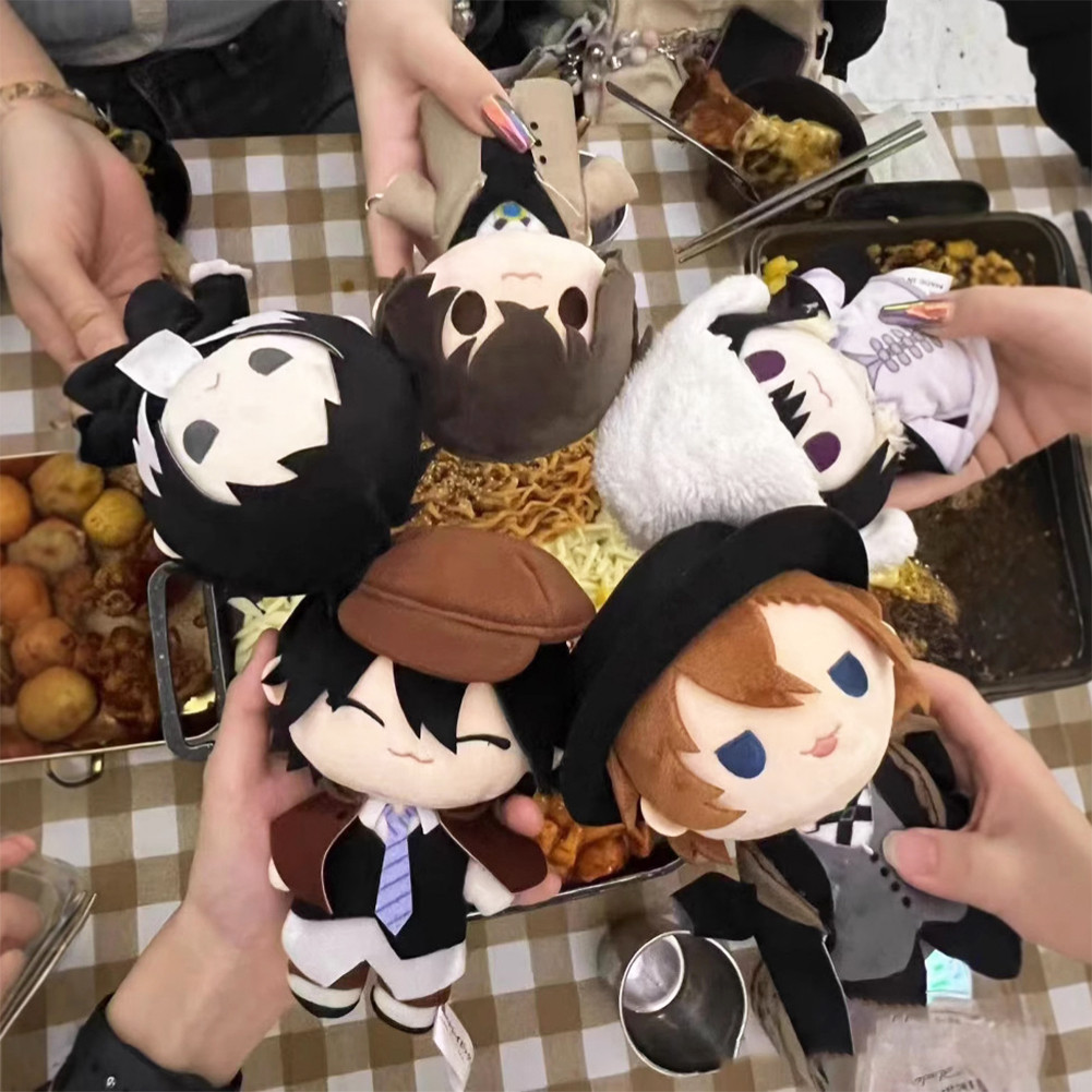 Dazai Osamu Plush Nakahara Chuuya figure Fyodor Dostoevsky Edogawa Rampo plush Doll soft Keychain pi