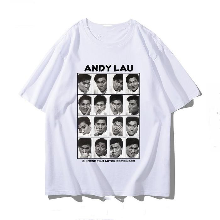 (COD) 【Tren】V-change 2024 Lengan Pendek Andy Lau Tour  kaos vintage reggae tshirt baju kaos pria cot