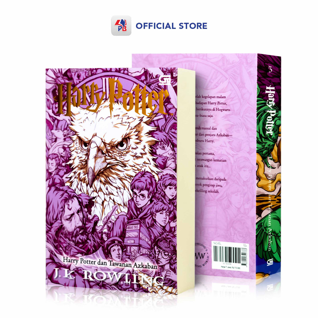 Buku Novel Harry Potter #3 : Harry Potter Dan Tawanan Azkaban / Novel Terjemahan / GRAMEDIA PUSTAKA 