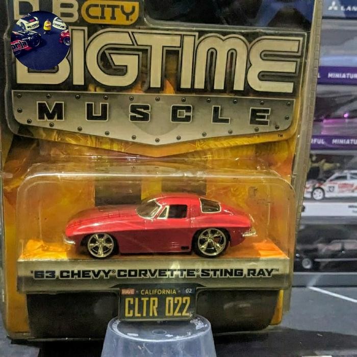 ME99 Diecast JadaToys Jada Toys BigTime Muscle Chevy Corvette Stingray 63 Red Blister