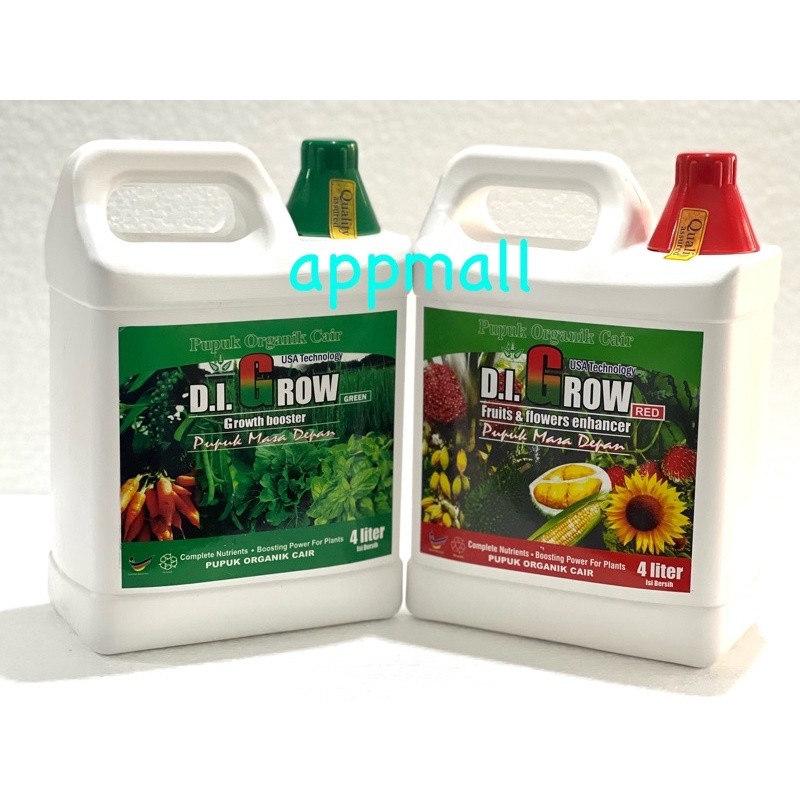 PUPUK ORGANIK CAIR PUPUK DIGROW HIJAU - MERAH 4 Liter