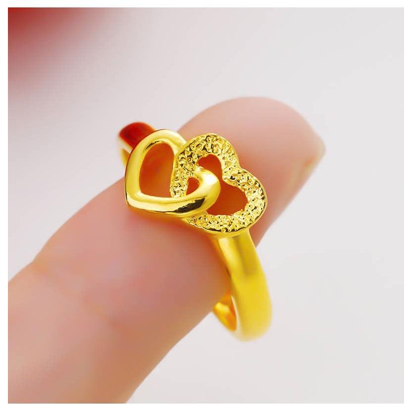 Cincin emas fesyen mewah pasir emas Vietnam LJZ-8