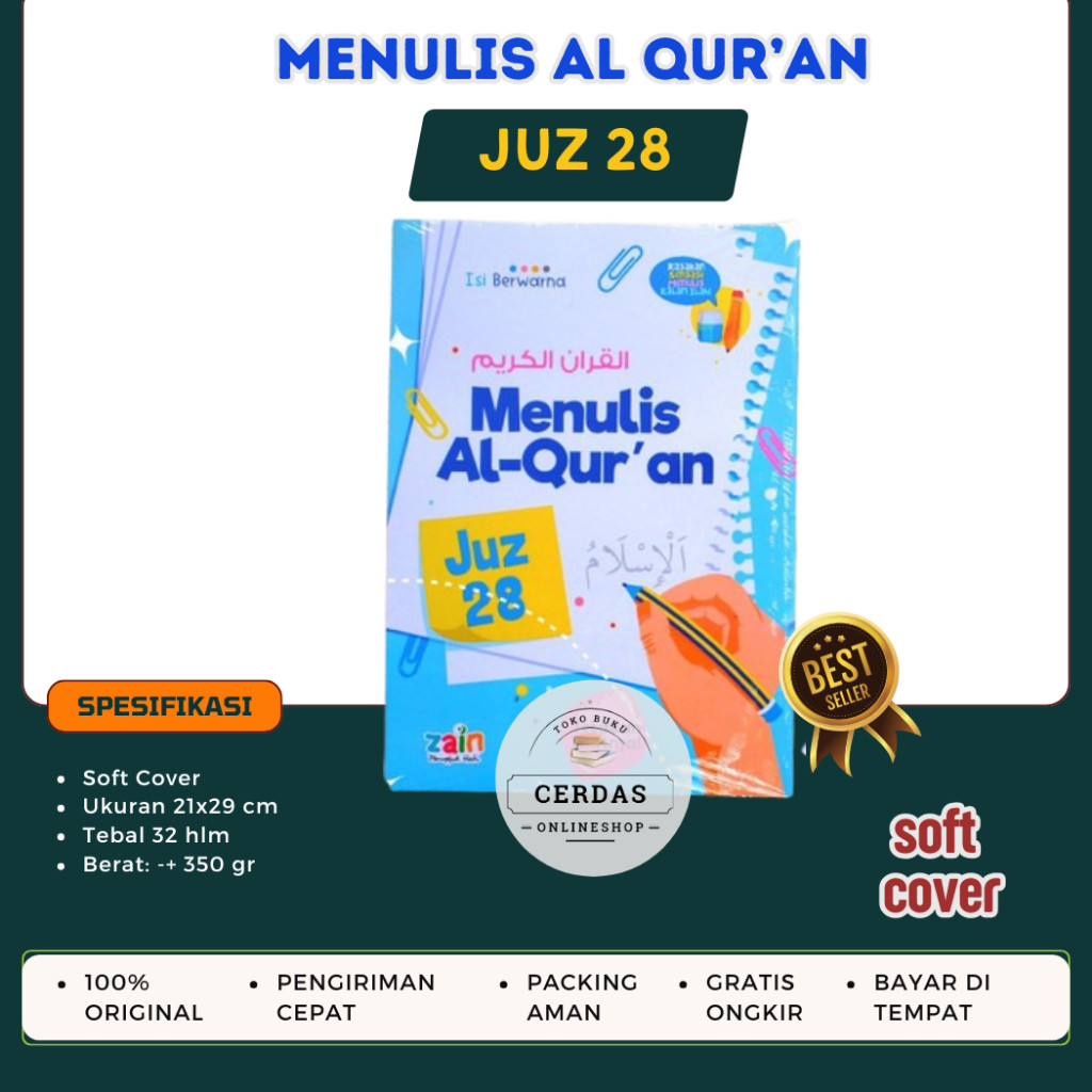 MUSHAF  ALQURAN QURAN TULIS SENDIRI JUZ AMMA Menulis AlQuran JUZ 28 29 30