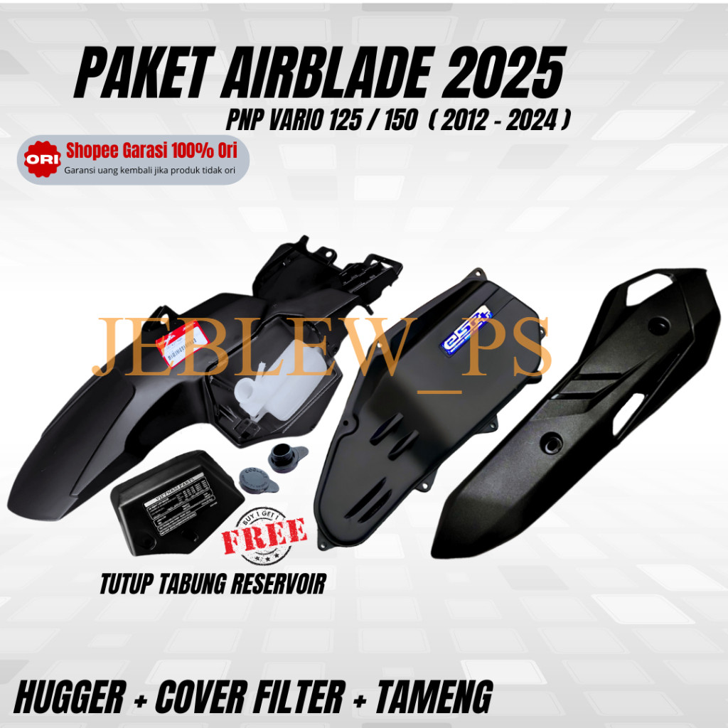 HUGGER AIRBLADE Spakbor kolong Vario 125 HUGER VARIO 150 New hugger pcx 150 2025 Ori Vietnamparts