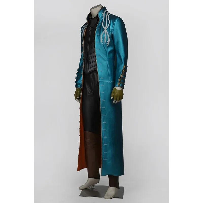 XT8Vergil Cosplay Costume Fantasia DMC 5 Men Halloween Carnival Party Clothes@XT6！
