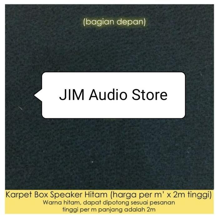 Karpet Box Speaker Hitam meteran / Kulit box speaker hitam meteran Berkualitas CVJA