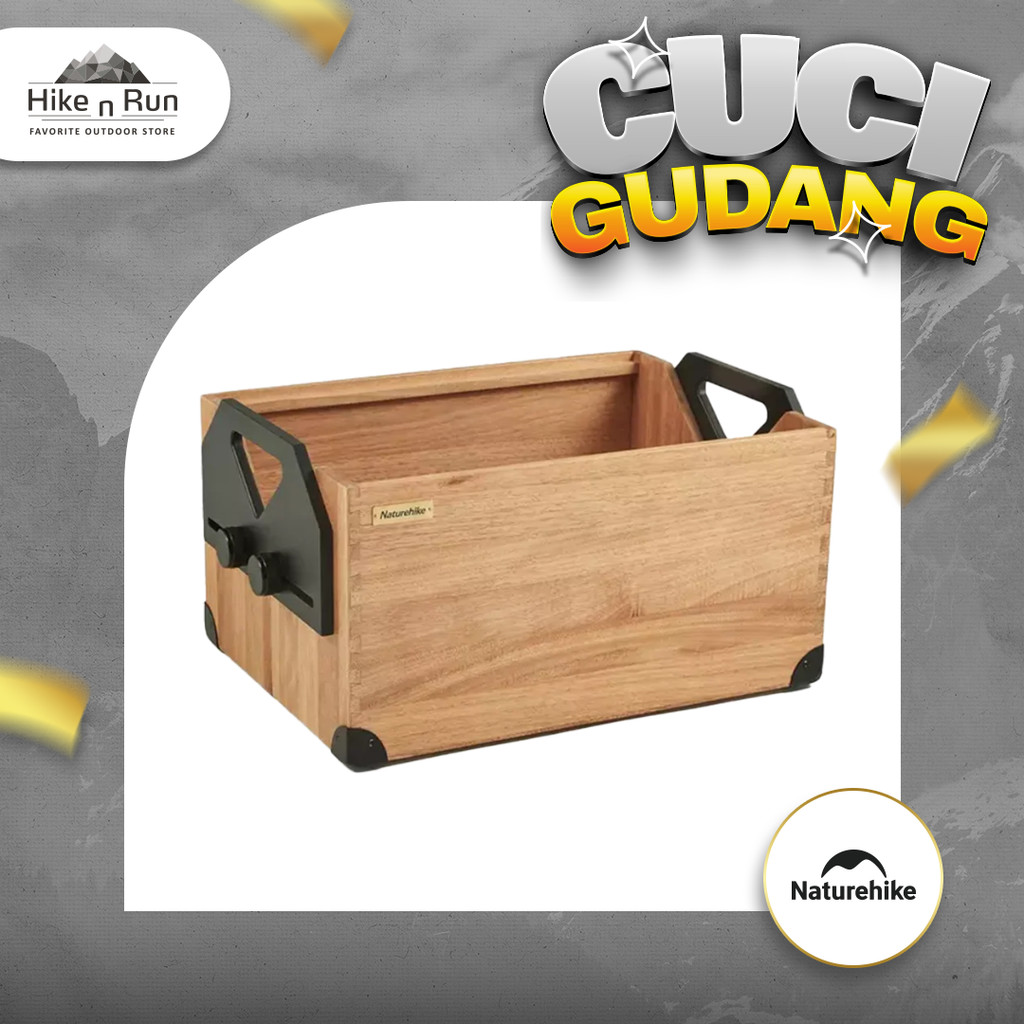 Box Penyimpanan Naturehike NH21SNX07 50L Solid Wood Storage Box