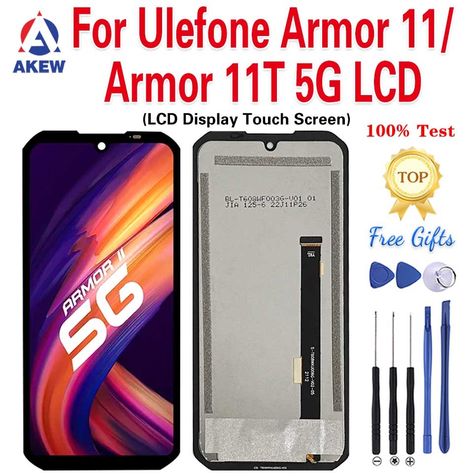 AKEW Original For Ulefone Armor 11 11T 5G LCD splay ULEFONE Armor11 Tou Screen Armor11T gitizer Asse