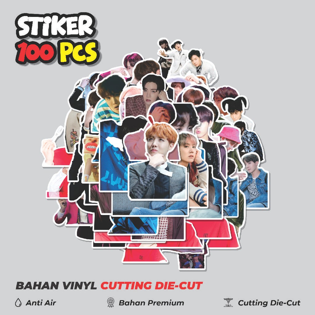 Terbaru 50 pcs Stiker Bts Jhope Series 01 Dekorasi Lucu Kreatif untuk Notebook, Skateboard, HP