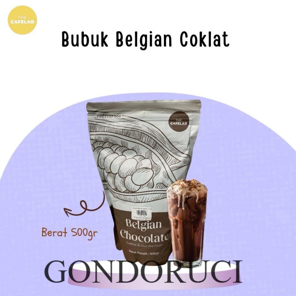 [ GONDORUCI ] TheCafelab Bubuk Minuman Belgian Coklat 500gr/Powder Belgian Coklat Premium Terlaris/C
