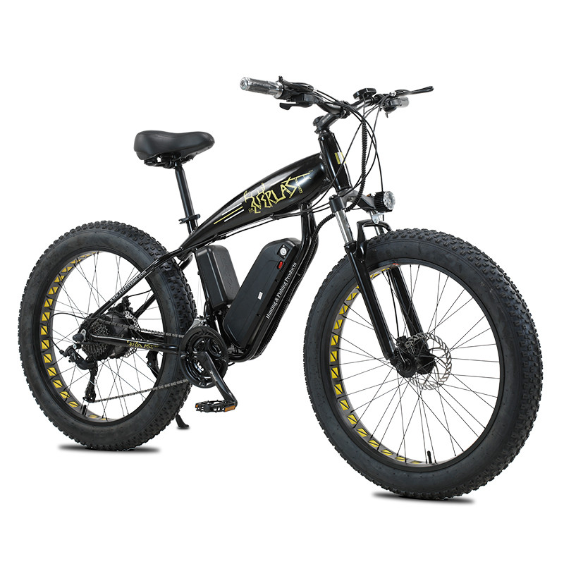 Variable Speed Electric Mountain Bike AKEZ-SY,Aluminum alloy frame,26x4.0Inch Fat Tire,High Speed Mo