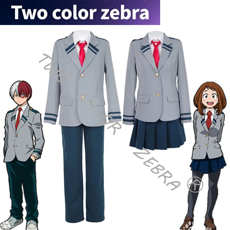 My Hero Academia Cosplay Costume Uniform Midoriya Izuku Bakugou Katsuki Ochaco Uraraka School Unifor