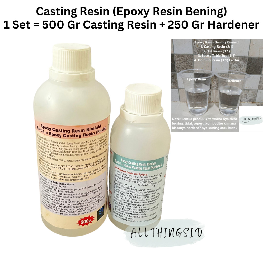 JANGANLIRIK Resin Epoxy 901 Wb Anti Lembab 750 Gram - Waterproofing Dinding - Resin Bening - Epoxy R