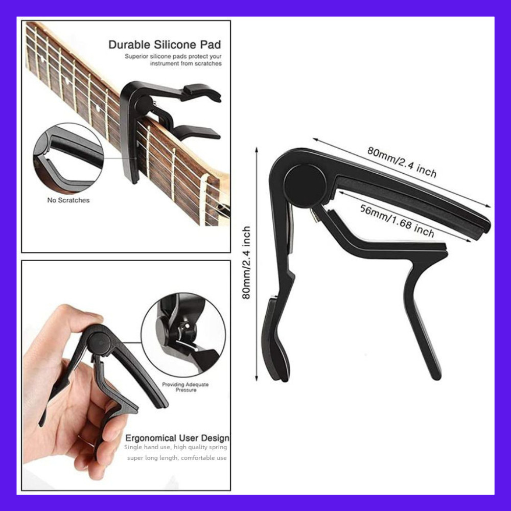 Piongpiaa - Capo Gitar Ukulele Aluminium Capo Kapo Penjepit Gitar - Guitar Capo Besi CAPO GITAR