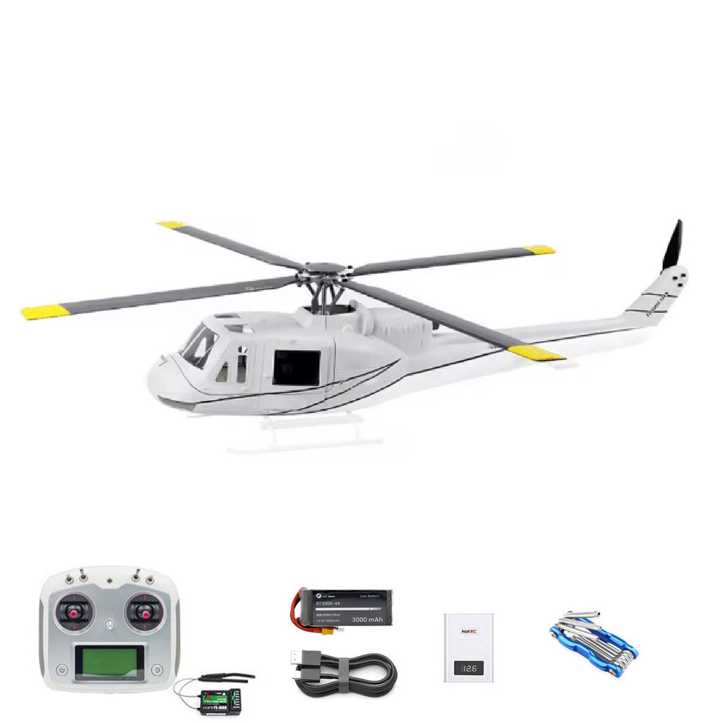 RC Helicopter Toys UH1 V4 RC Plane GPS Automatic Flight Brushless Motor 60A Dual ESC Low Battery Ret