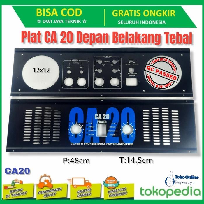 PLAT PANEL POWER CA 20 BAHAN TEBAL CVJA