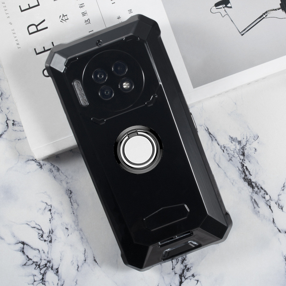 For Oukitel WP19 WP 19 6.78" 2022 Back Ring Holder Bracket Phone Cover TPU Soft Silicone Case On Ouk