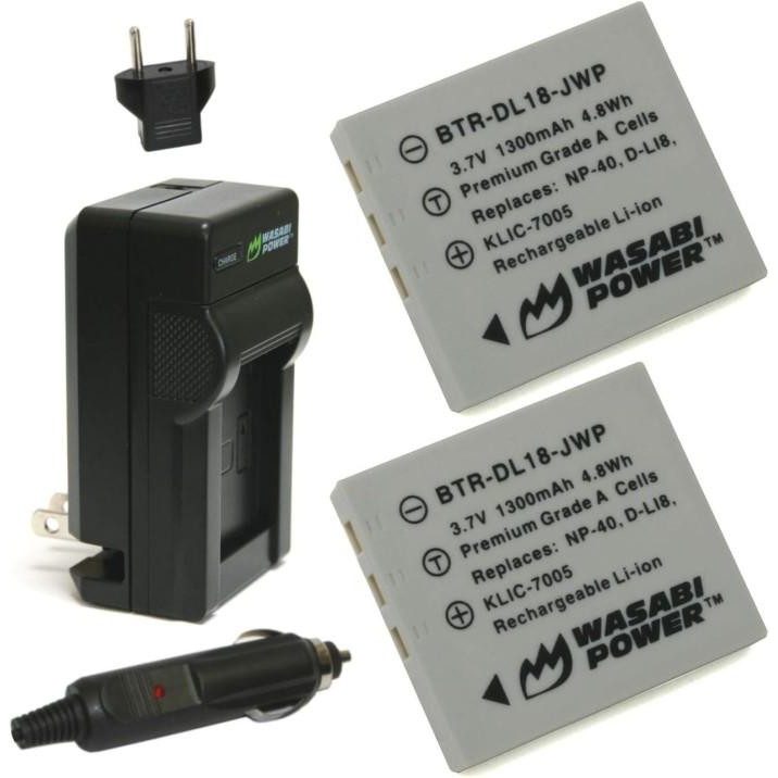 WASABI POWER Battery & Charger for Fujifilm NP-40 NP40 Baterai Fuji - 1 Baterai