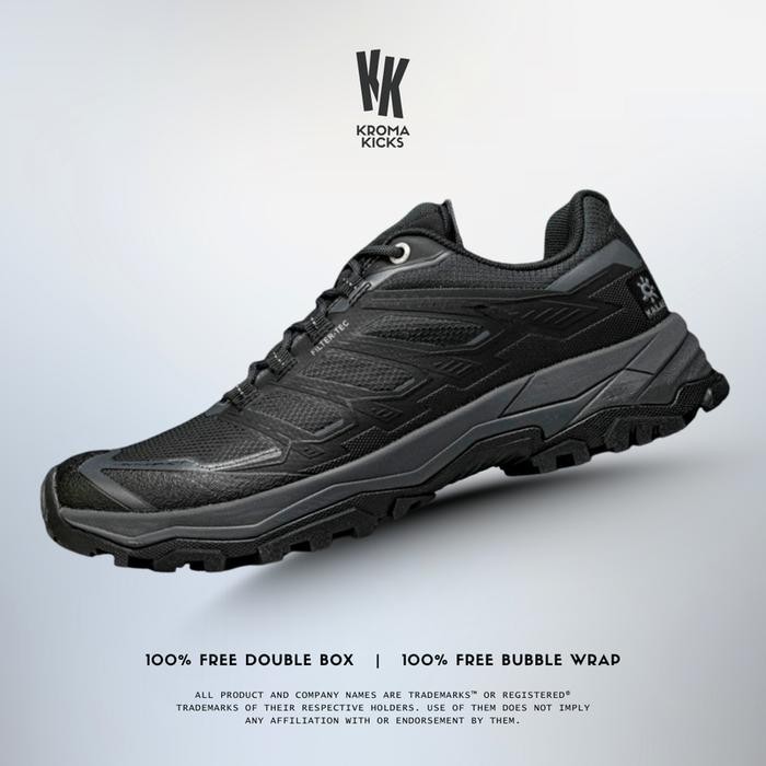 Kailas 5 FLT Vibram Hiking Outdoor Shoes Black Inkiness KKS2512119 (Size 39-45) Sneaker Sepatu